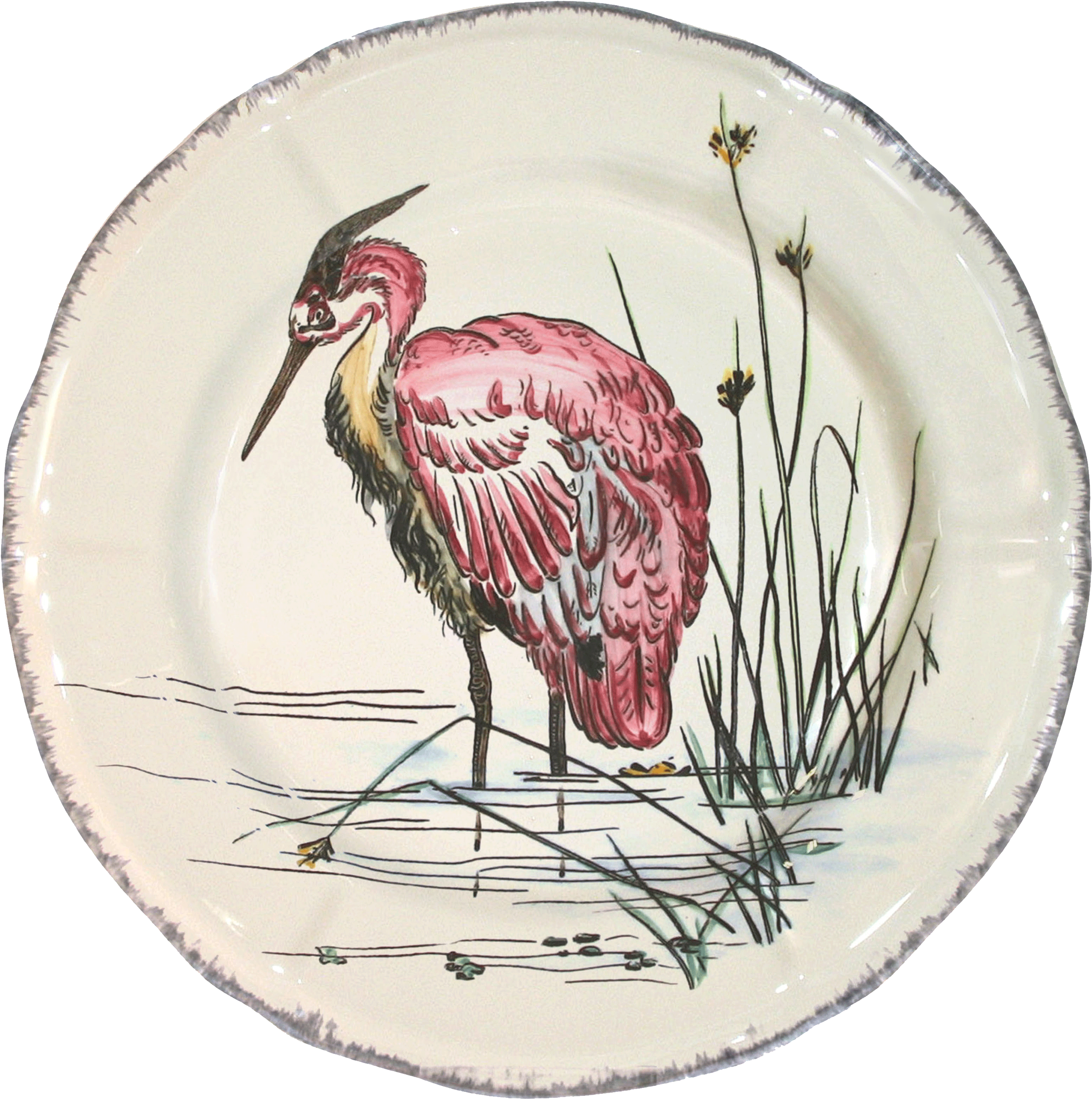 Gien Grands Oiseaux Dinner Plate - Ciconiiformes, HD Png Download - Transparent PNG Free Download