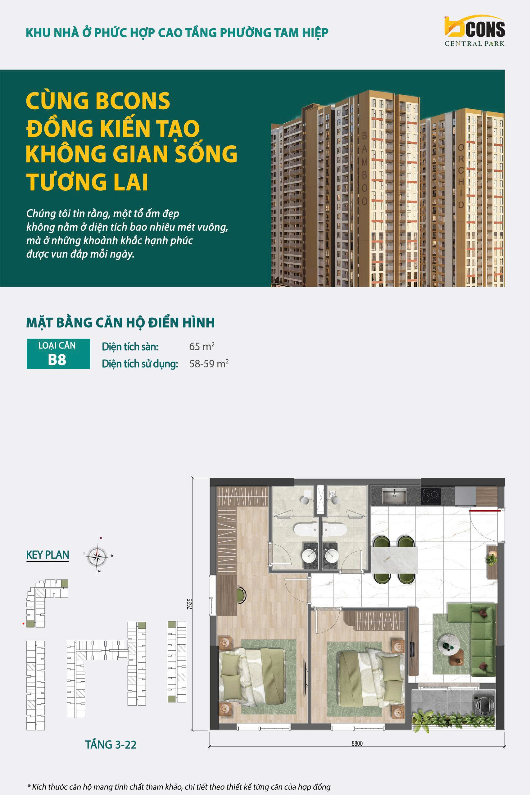 Thiết kế căn hộ Bcons Central Park