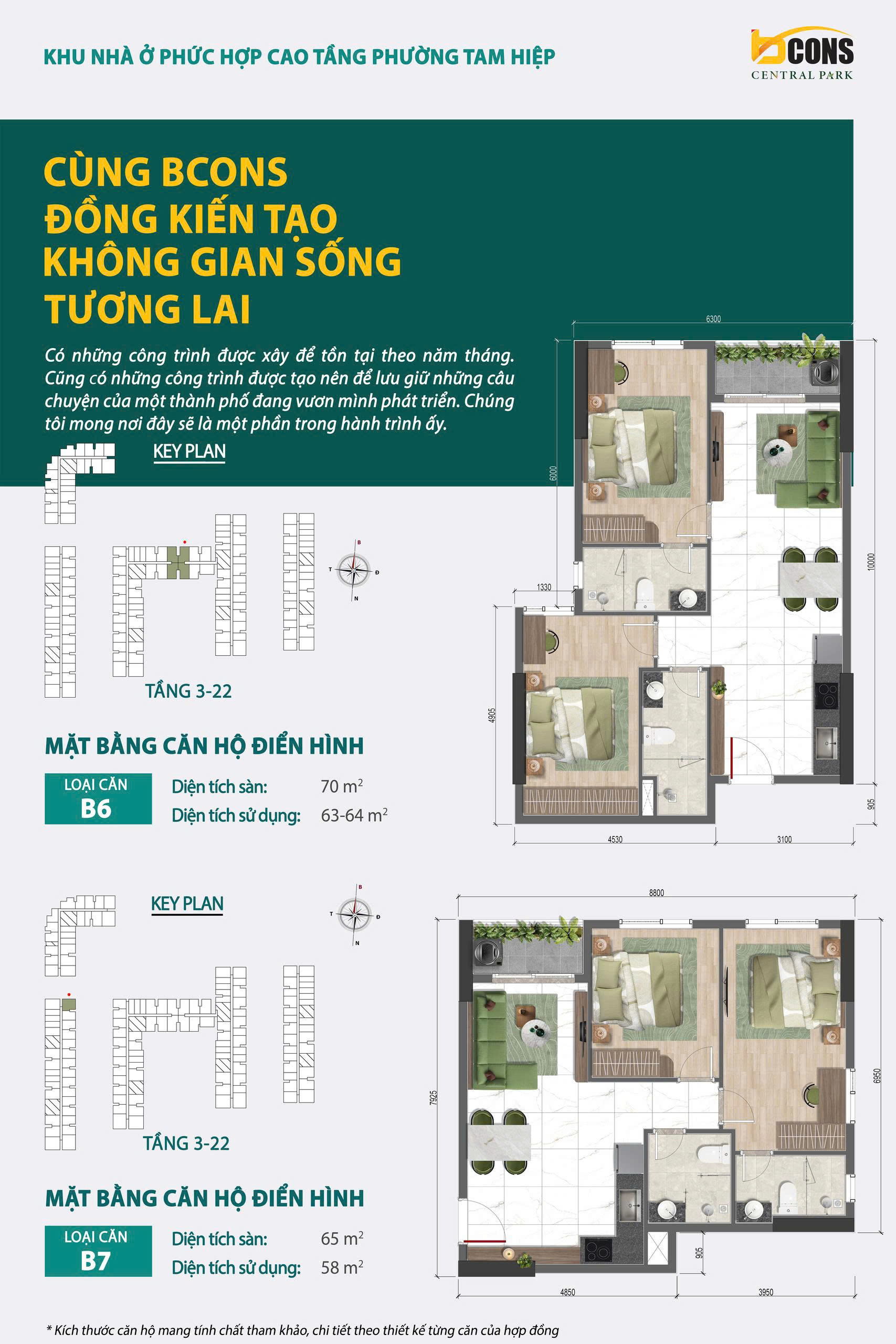 Thiết kế căn hộ Bcons Central Park