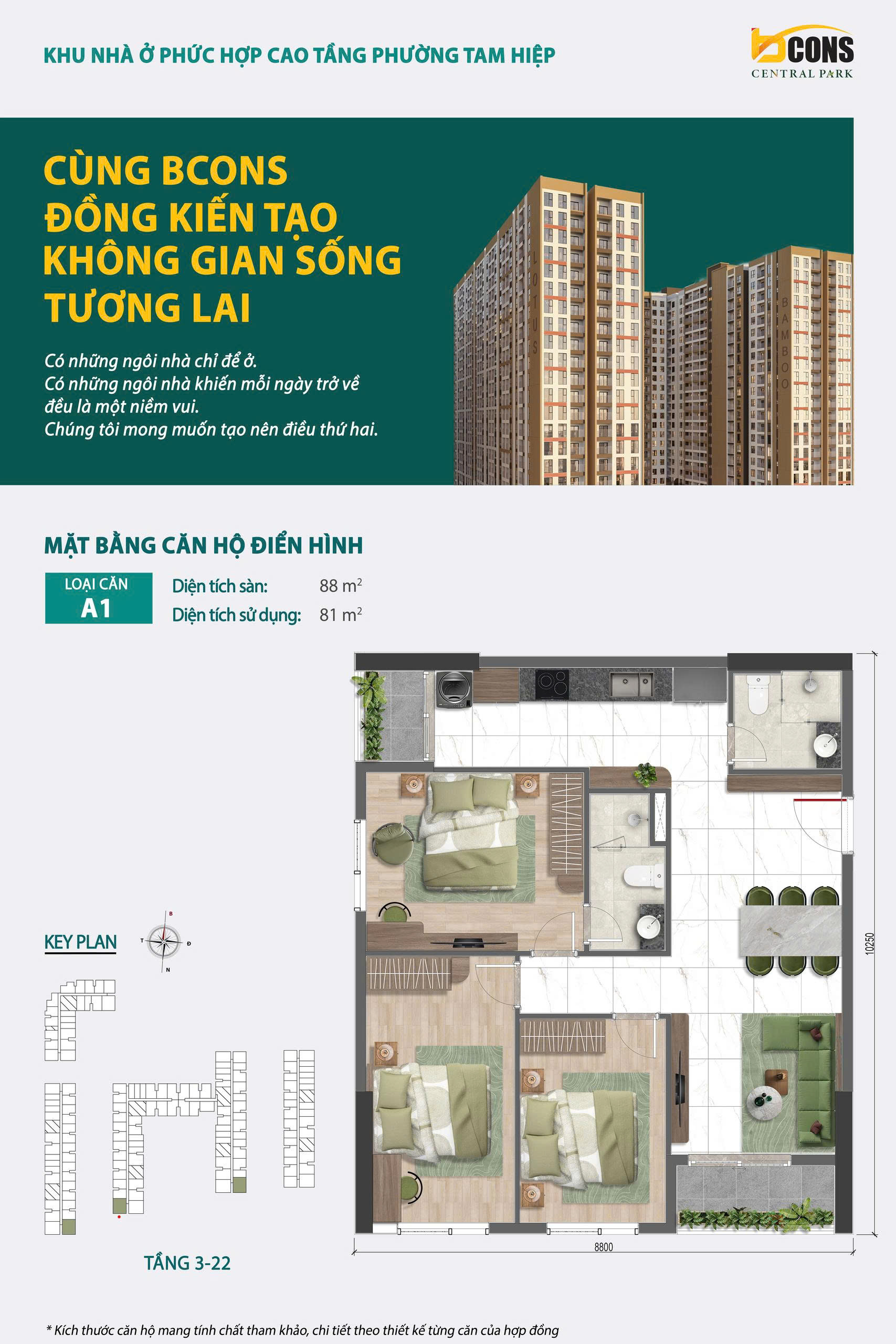 Thiết kế căn hộ Bcons Central Park