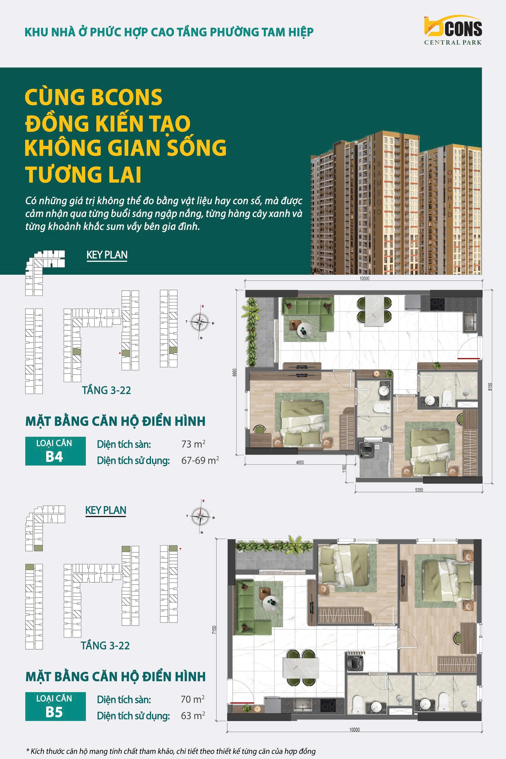Thiết kế căn hộ Bcons Central Park