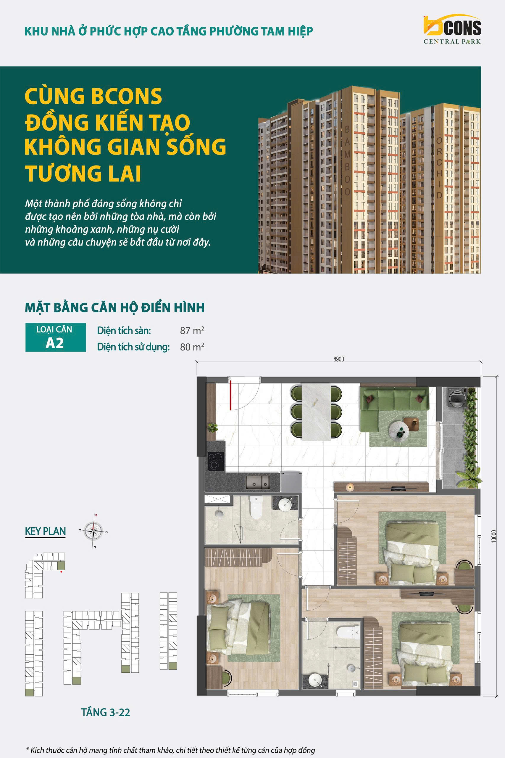 Thiết kế căn hộ Bcons Central Park