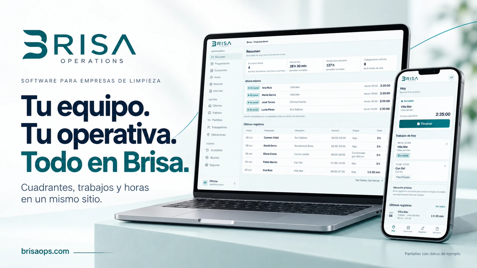 Vista previa del proyecto Brisa Operations