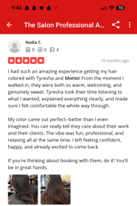 Monica  B., mobile hairstylist/mobile barber at San Jose