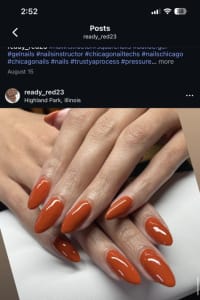 Shammara (red) E., mobile hairstylist/mobile barber at Highland Park