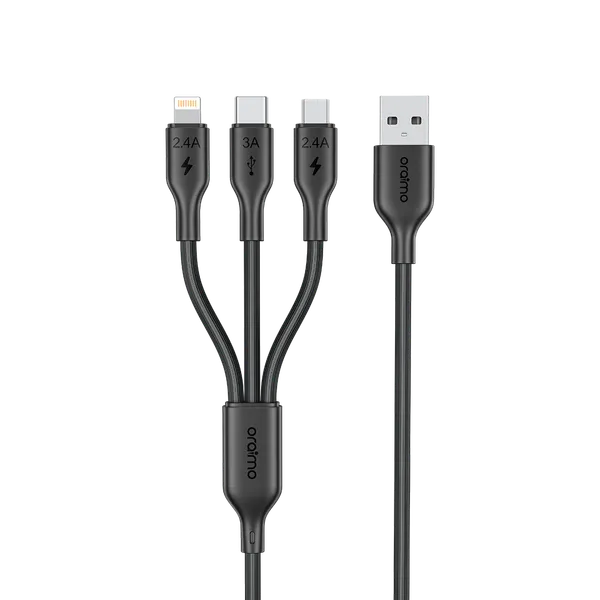 oraimo Duraline 4 3A 1.2M 3-in-1 Cable