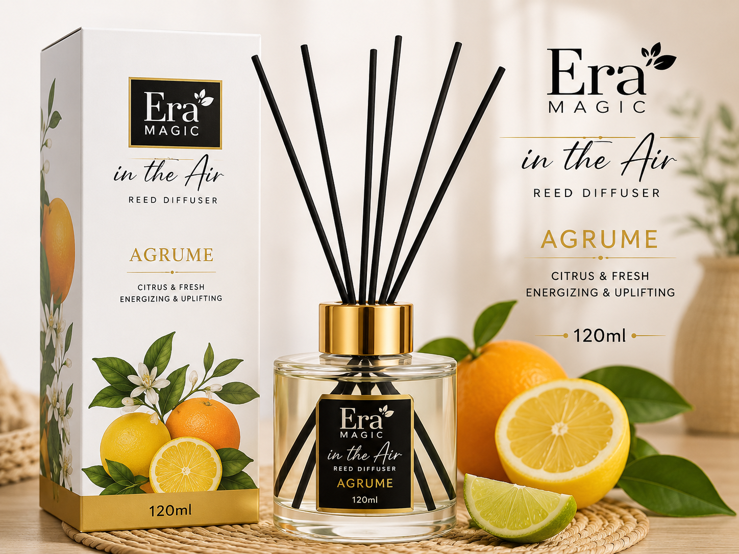 Era Magic in the Air Reed Diffuser – Agrume 120ml