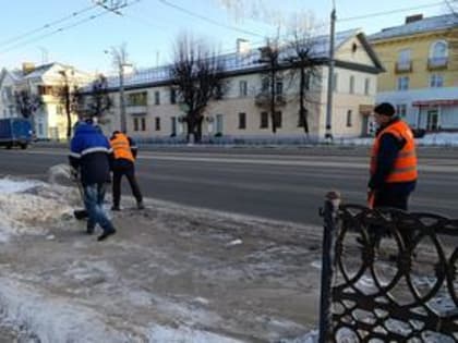 Уборка улично-дорожной сети 18 февраля