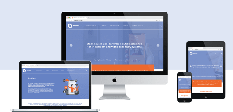 Linhome - Responsive website for mobile, tablet and desktop