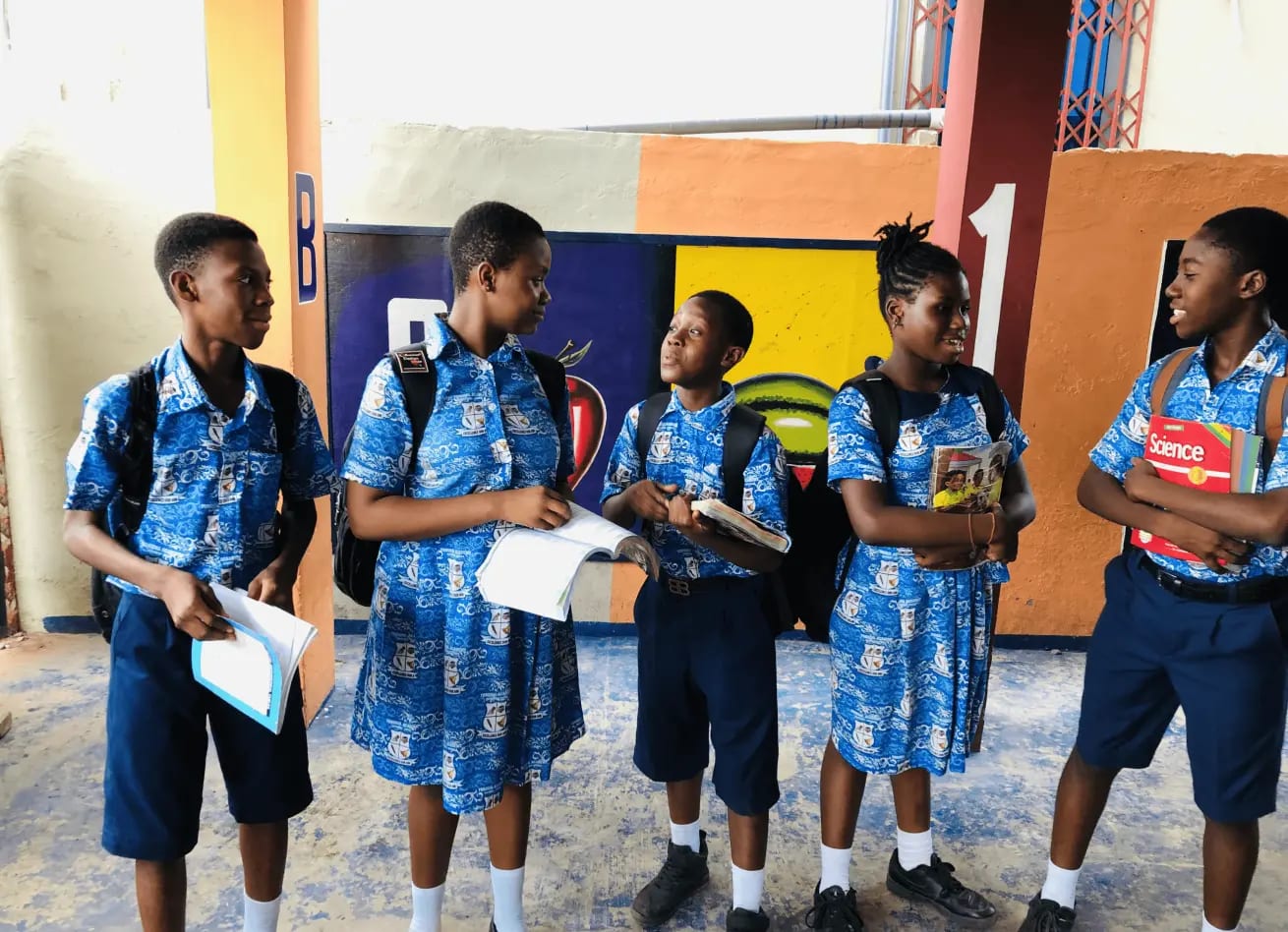 Children learning in a classroom