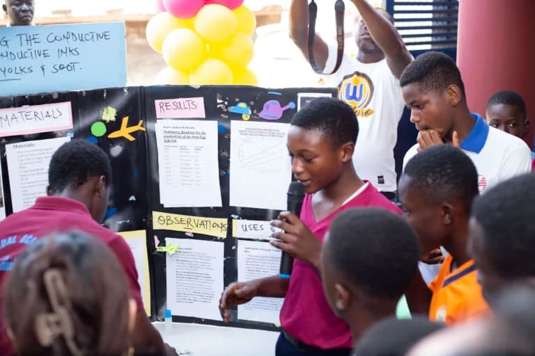 Students Presenting Experiments
