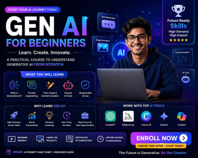 Course thumbnail for: Generative AI for Beginners