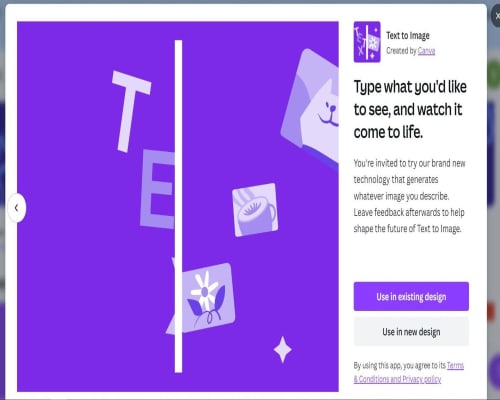 Canva Text to Image