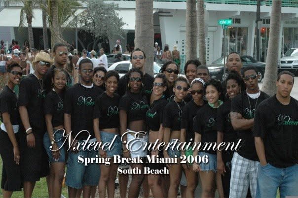 The Nxlevel Entertainment group on South Beach, Spring Break Miami 2006