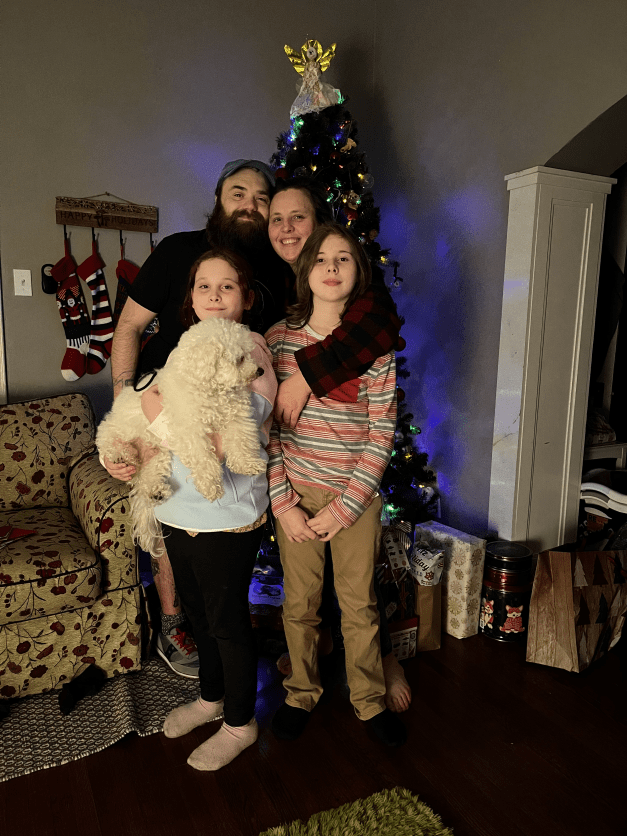 My family at Christmas 2021