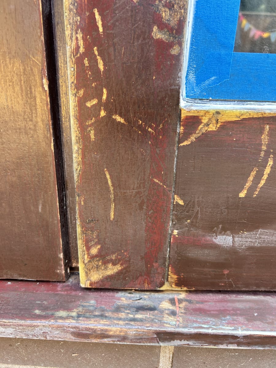 Door edges rebuilt with repair resin