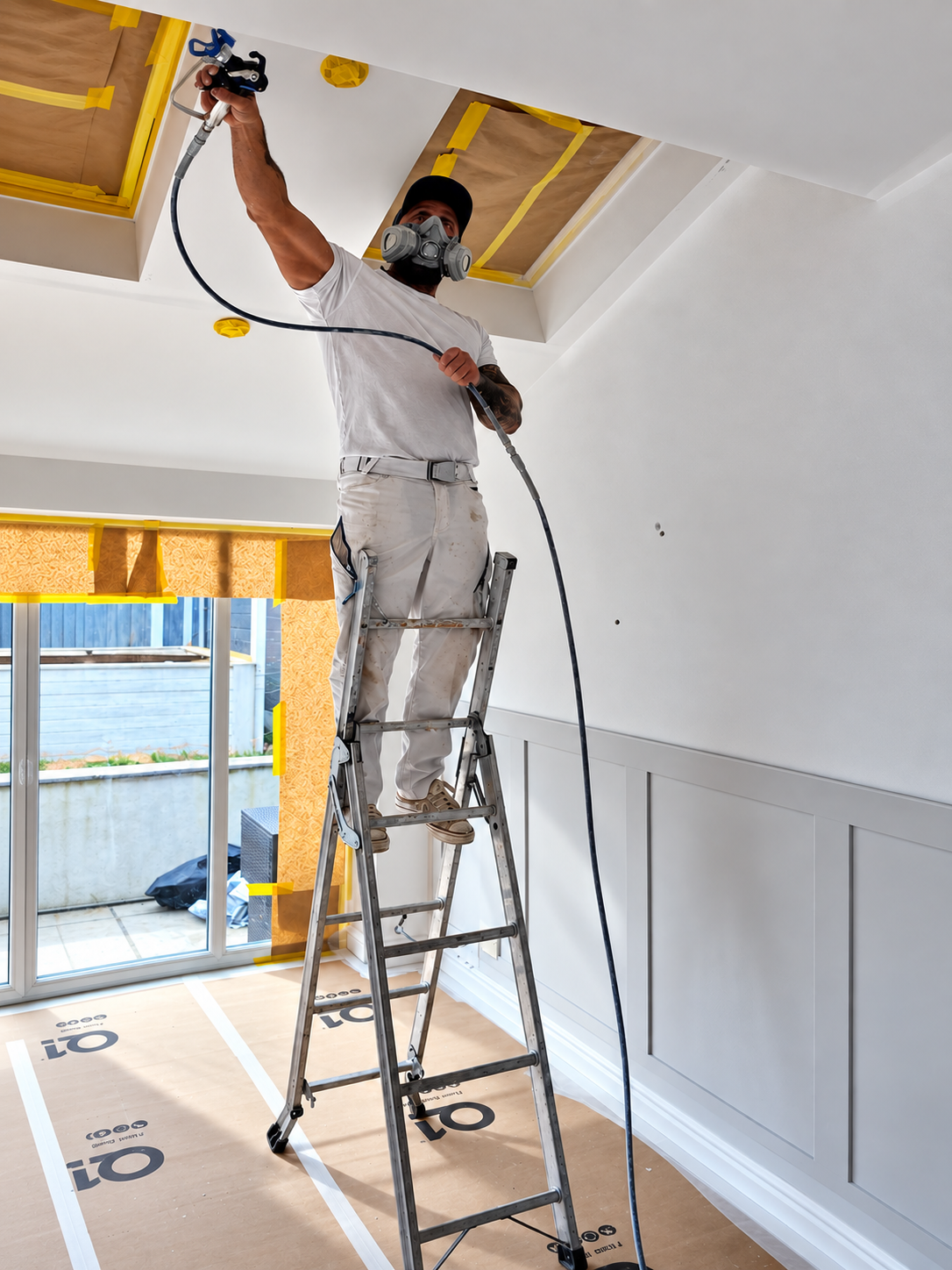 High-pressure airless spraying in Lymm