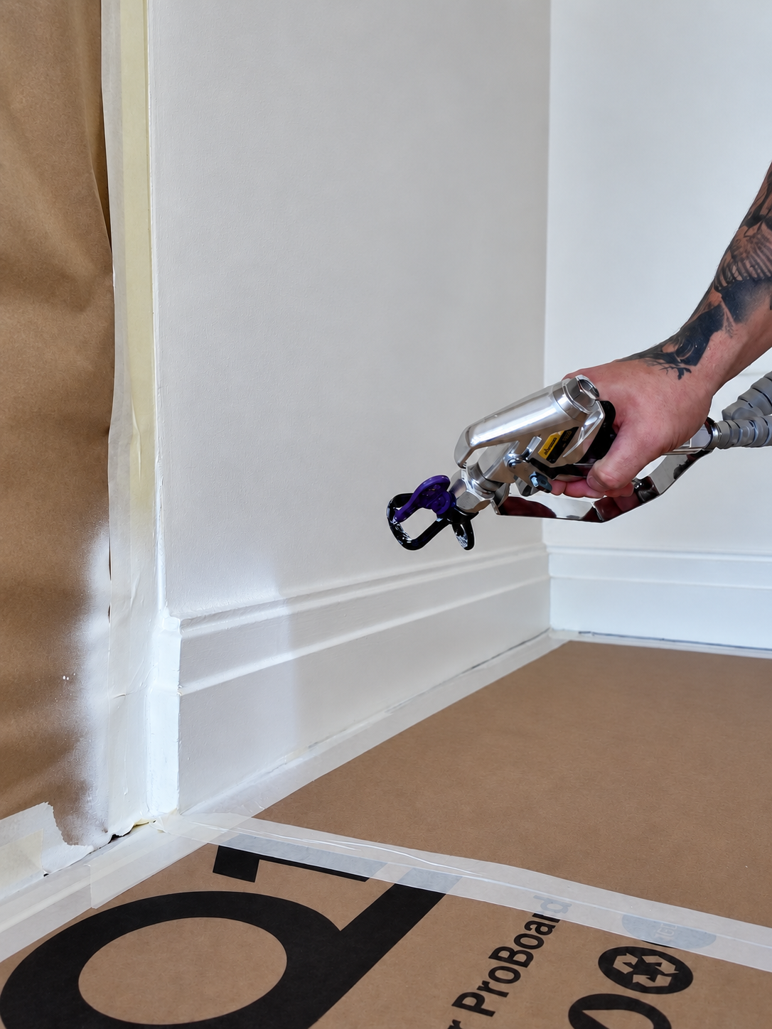 Lower-pressure spraying in Grappenhall