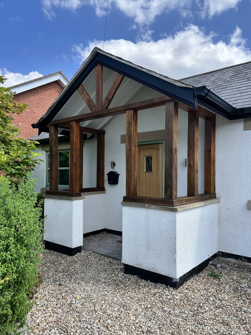 Porch after redecoration &mdash; bungalow, Grappenhall, Warrington