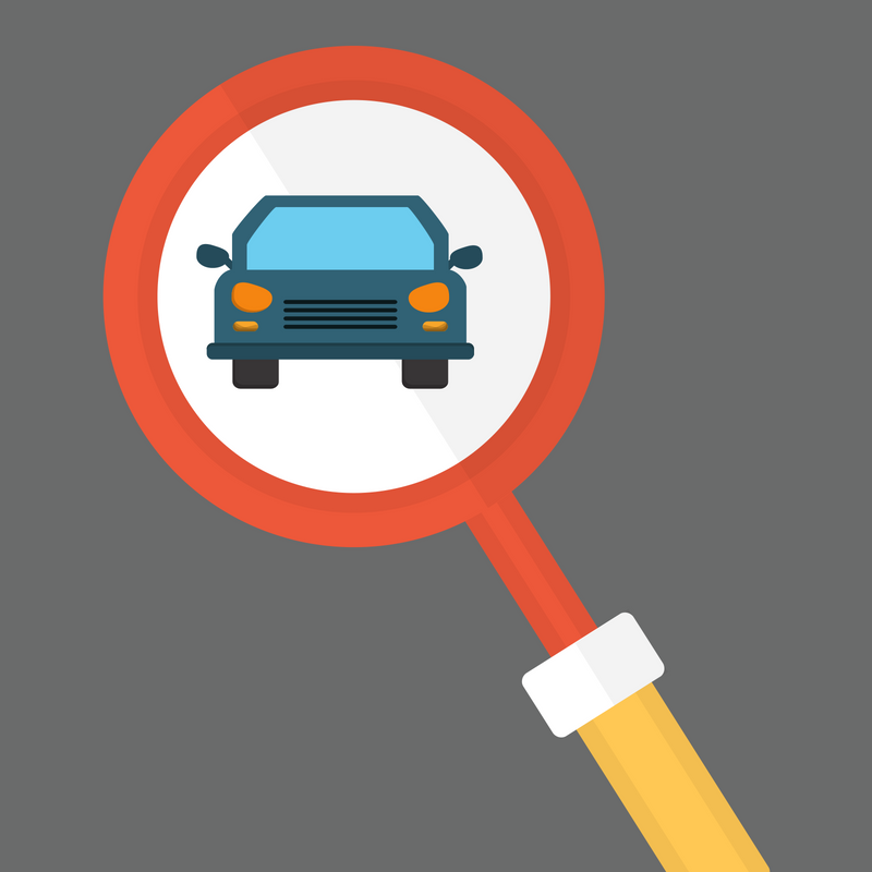 Image for self driving car ethics in magnifying glass