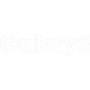 Gallery 5 logo rendered in white sans-serif text.