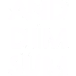 & Dim Sum logo rendered in white, featuring vertically stacked stylized typography.
