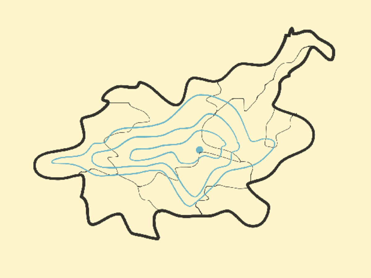 Isoline map