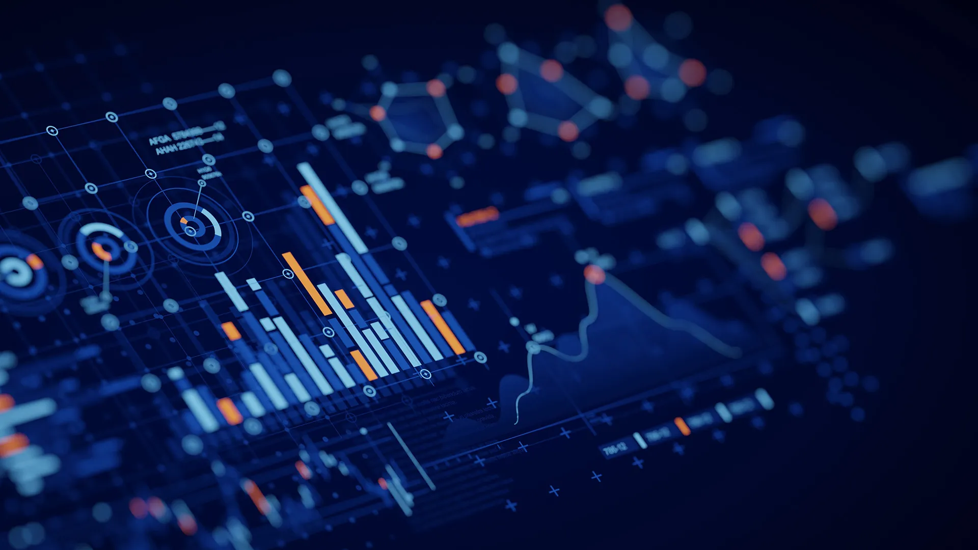 a close up of a dashboard with a number of charts and metrics