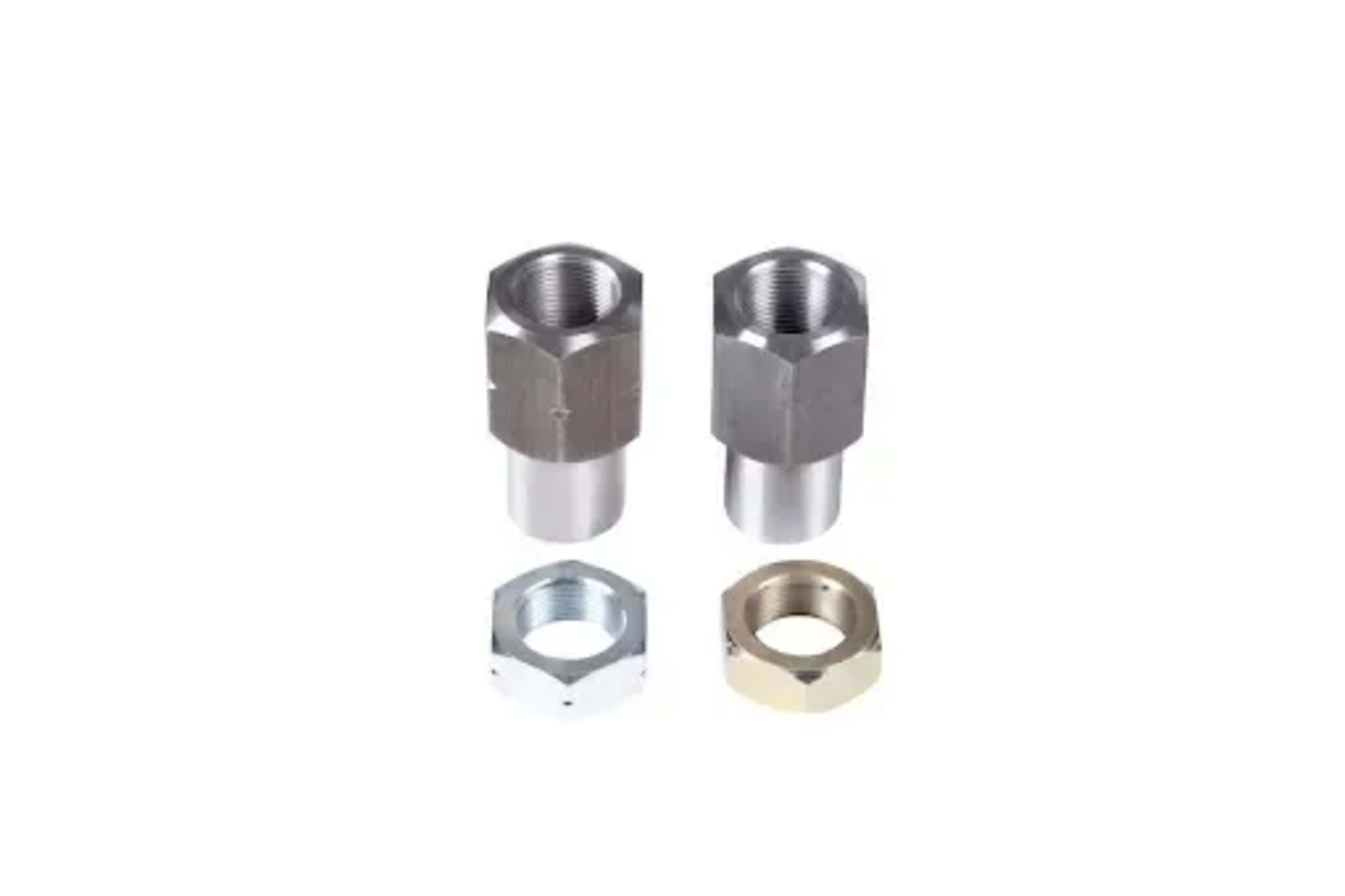 7/8-18 TPI LEFT AND RIGHT TUBE ADAPTERS AND JAM NUTS..