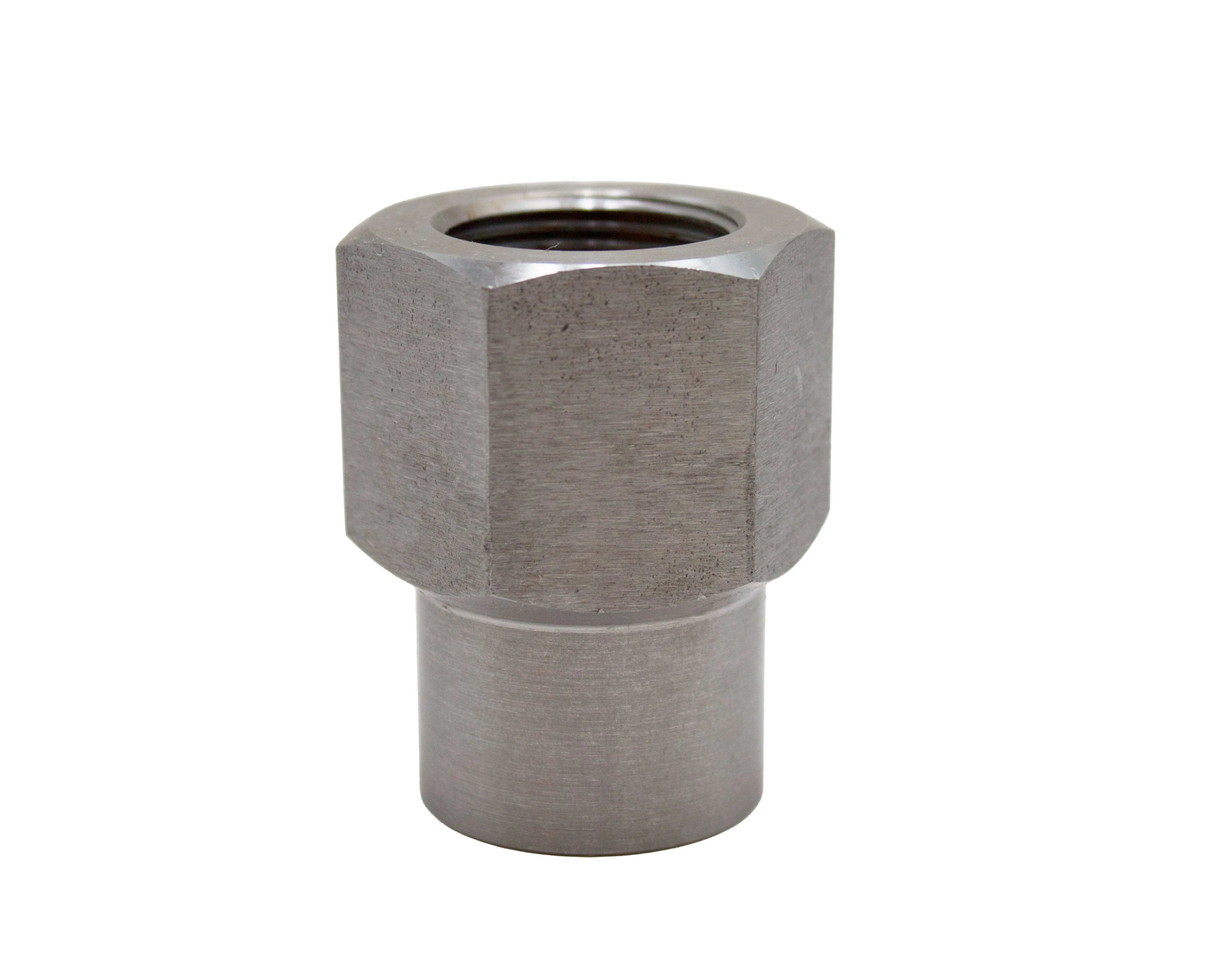 East West Off Road 1.25 inch right hand hex head weld-in tube adapter for 1.5 inch ID DOM tubing