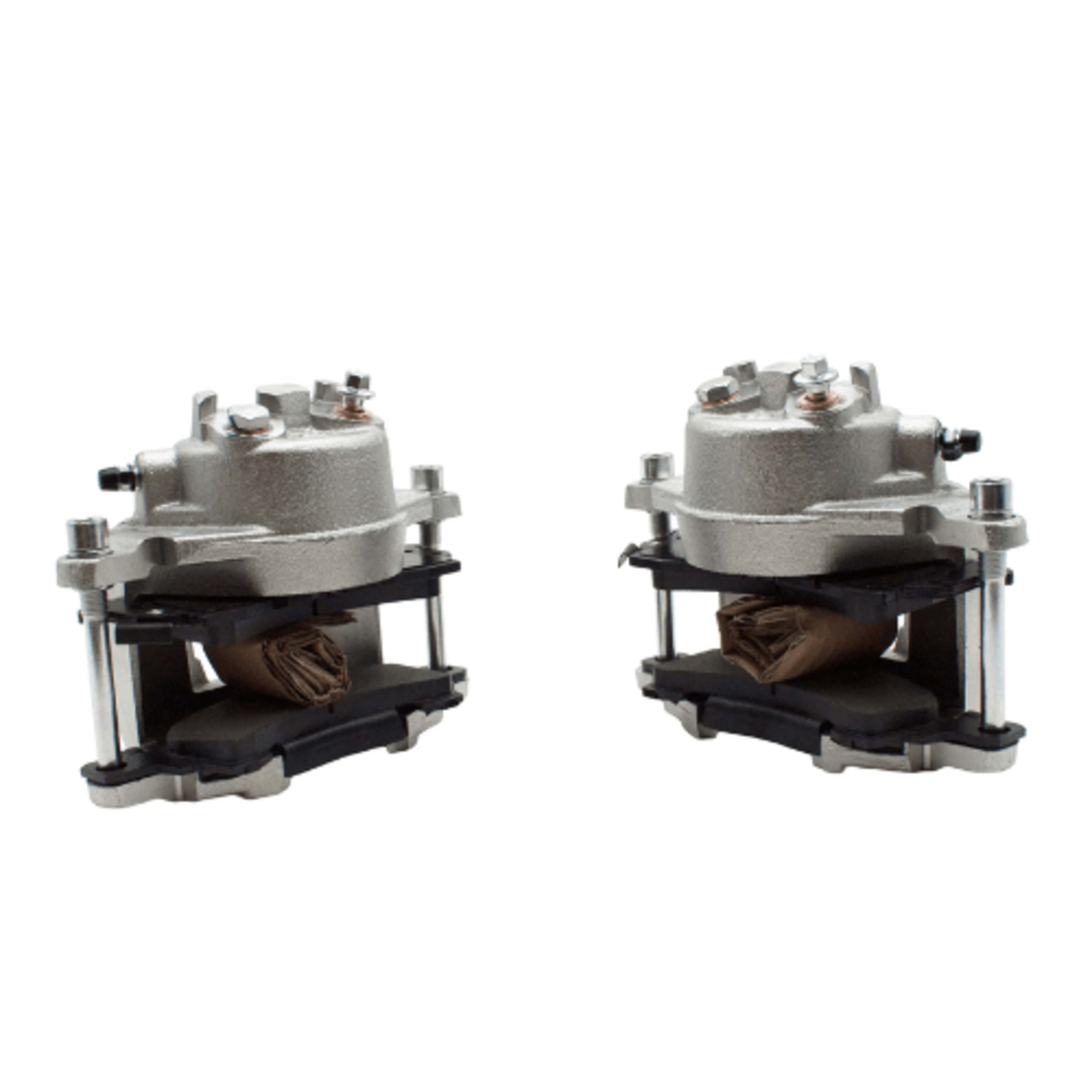 East West Off Road GM JB6 dual bleeder loaded brake caliper with semi-metallic pads and banjo bolts for disc brake conversions