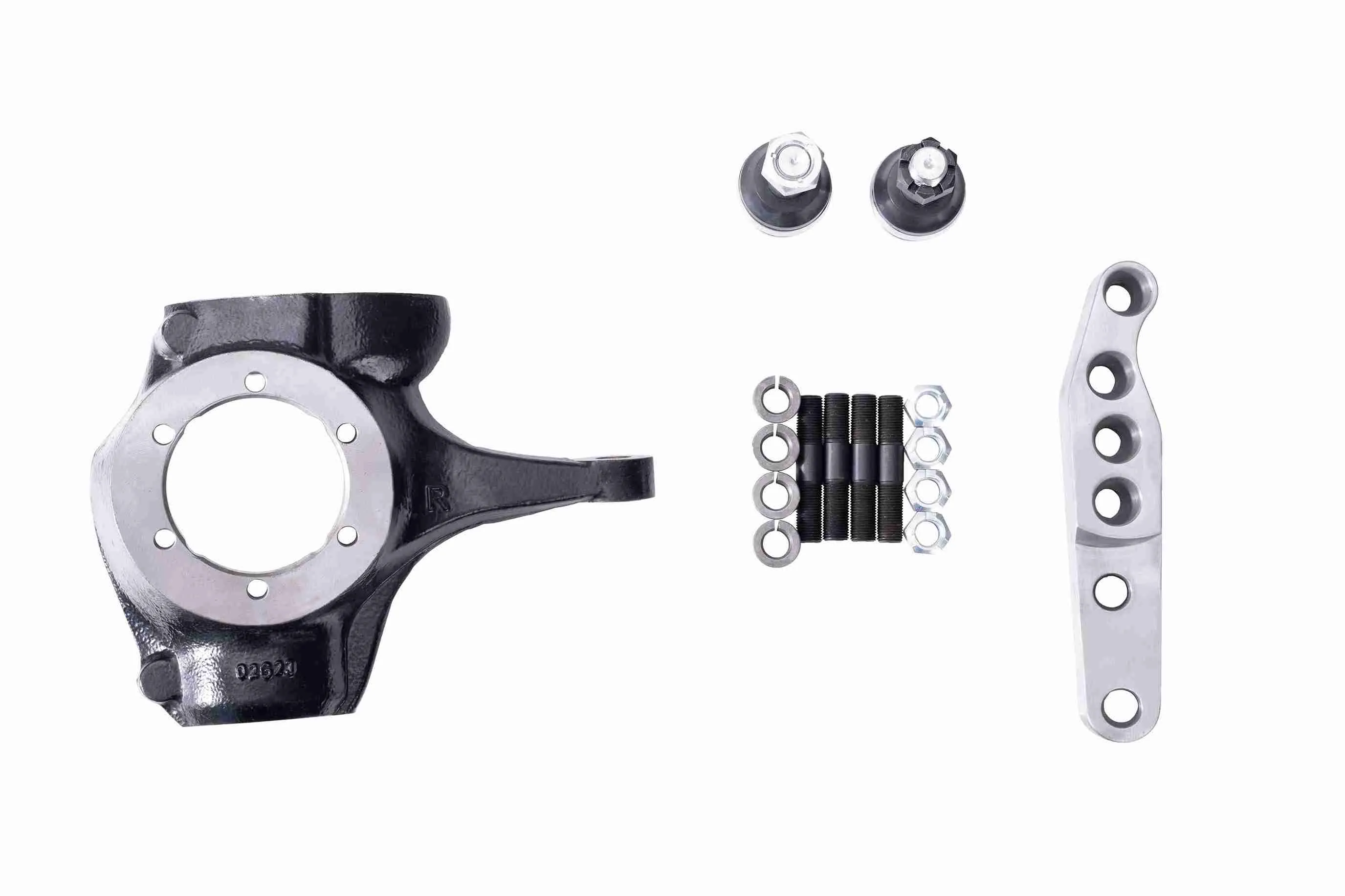 Dana 44 Chevy 1-ton crossover high steer arm knuckle and ball joint kit with heavy-duty steering hardware for off-road builds