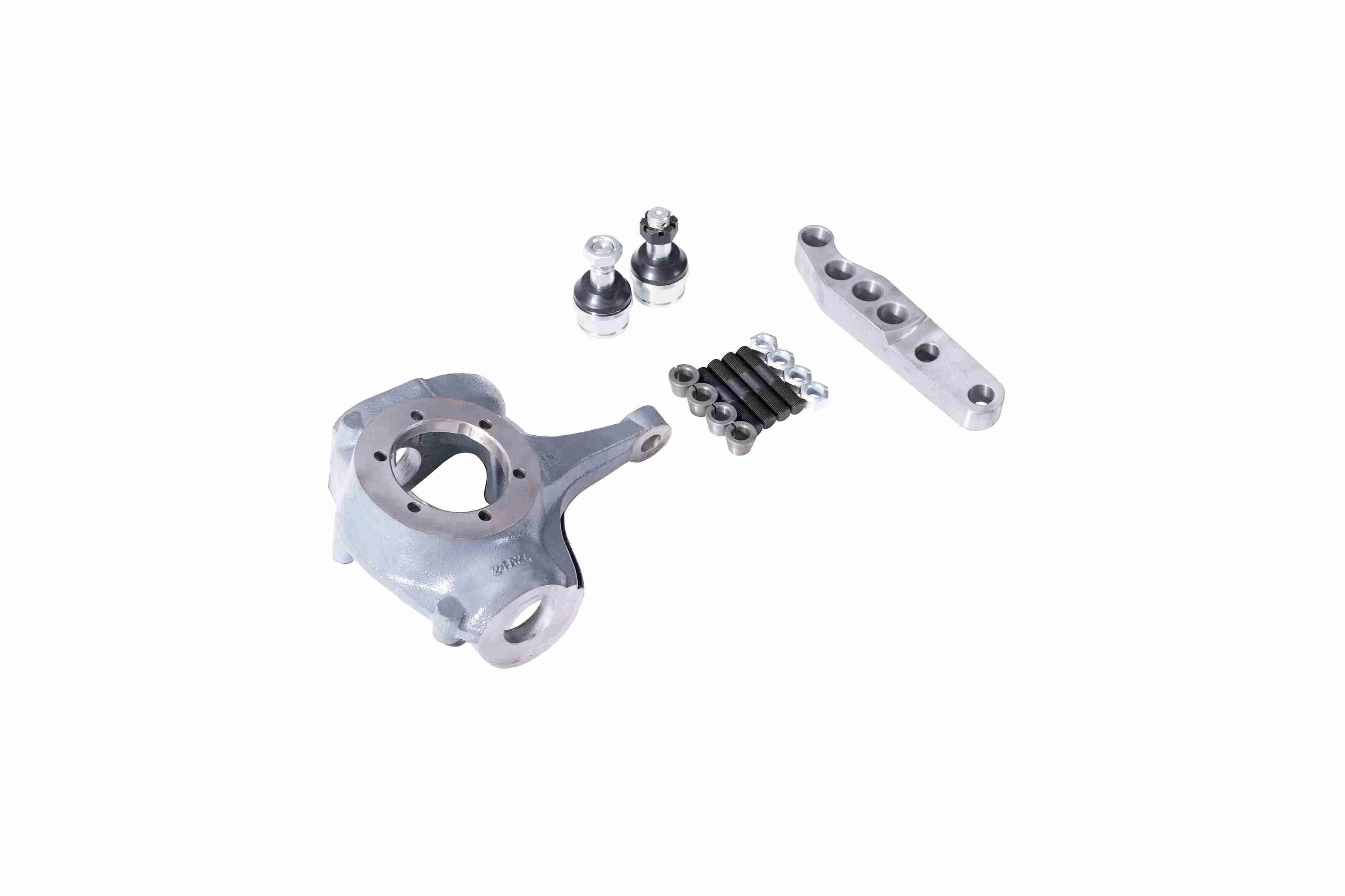 Dana 44 Chevy 10 Bolt knuckle and high steer arm kit with ball joints for crossover steering upgrades