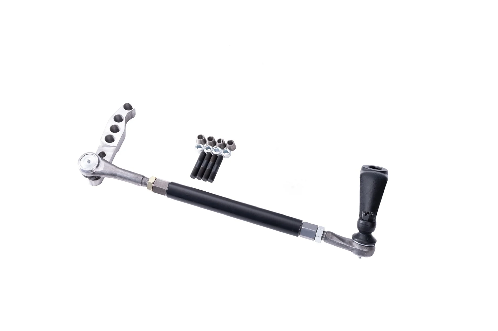 Dana 44 1-ton crossover high steer kit with DOM tubing and billet steering arms for Jeep Chevy Ford and GM off-road builds