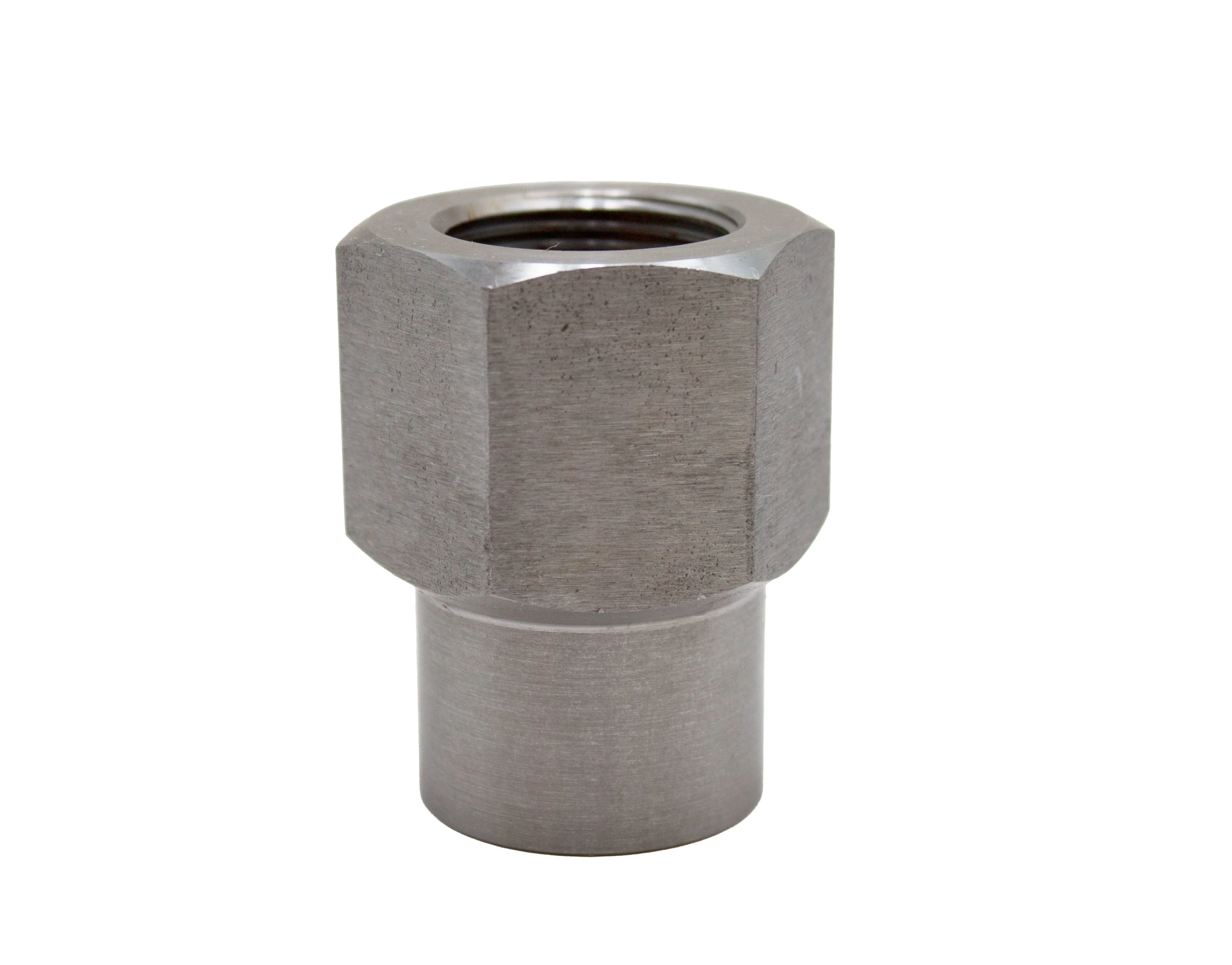 East West Off Road 1.25 inch right hand hex head weld-in tube adapter for 1.5 inch ID DOM tubing