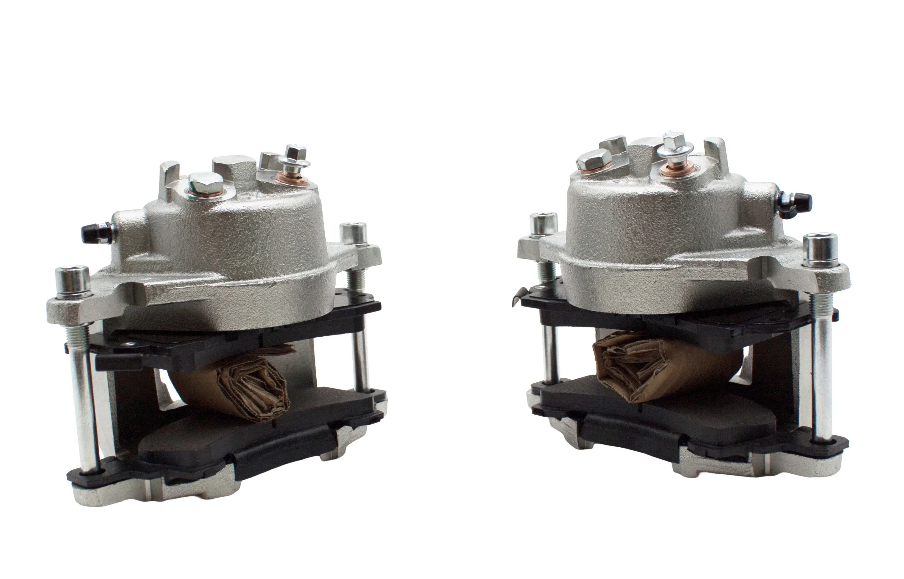 East West Off Road GM JB6 dual bleeder loaded brake caliper with semi metallic pads and banjo bolts for disc brake conversions
