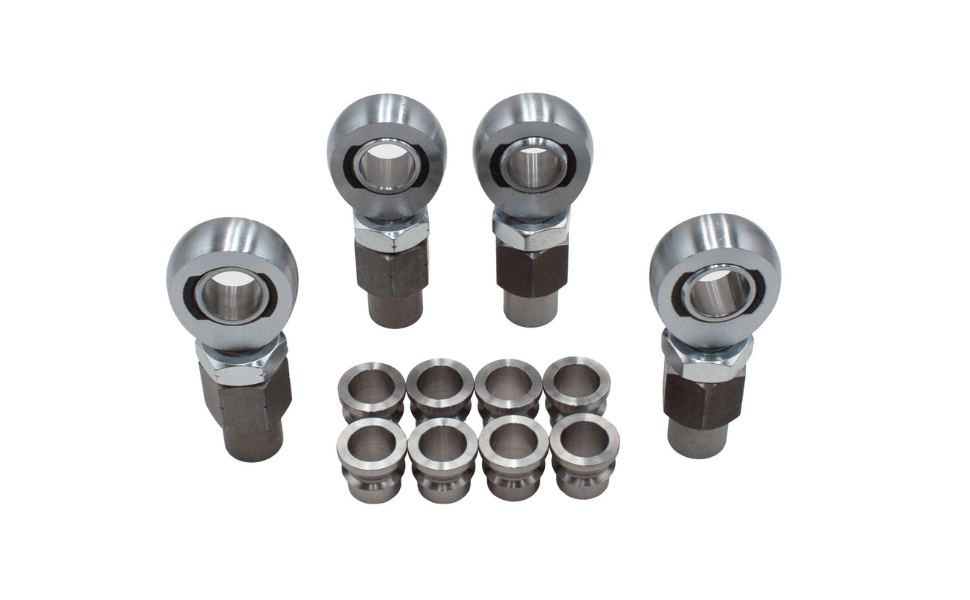 East West Off Road 4-piece 7/8 inch chromoly heim joint steering kit with tube adapters and jam nuts