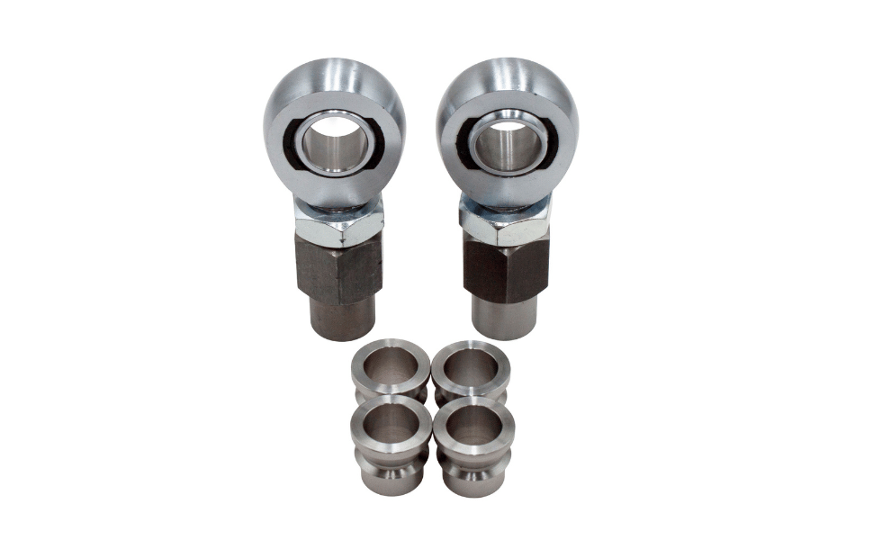 East West Off Road 2-piece 7/8 inch chromoly heim joint steering kit with tube adapters and jam nuts
