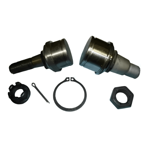 Dana 50 and Dana 60 upper and lower ball joint set with hardware for 1999-2004 Ford Super Duty F250, F350, F450 and F550 trucks.