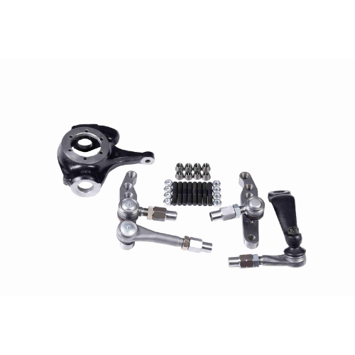 East West Off Road Dana 44 high steer crossover steering kit with billet arms, chromoly studs, drag link ends, and passenger knuckle for GM, Chevy, and Jeep 1-ton steering conversions
