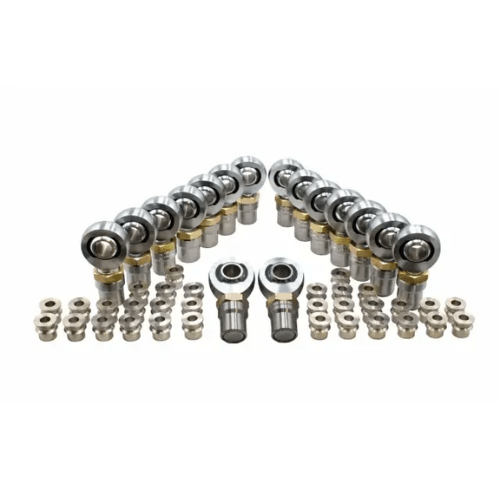 1-1/4" x 12 Chromoly Heim Joint Kit - Set of 16 with Tube Adapters and Jam Nuts for heavy-duty off-road suspension and steering systems