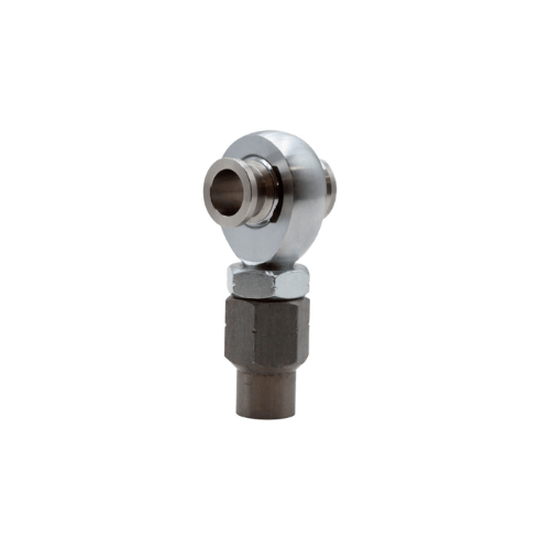 East West Off Road 7/8 inch chromoly heim joint with stainless misalignment spacers, jam nut and weld-in tube adapter