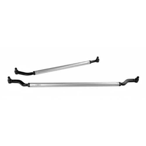 East West Off Road Jeep JK 2.5 ton under the knuckle tie rod and drag link kit made from 7075 aluminum for heavy-duty steering upgrades