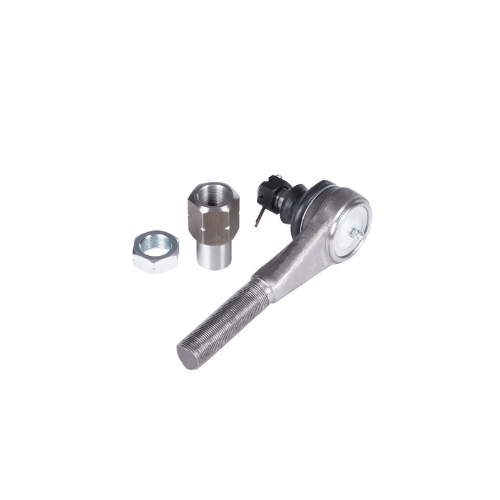 GM ES2027L high angle tie rod end with 7/8-18 left hand thread, tube adapter, and jam nut for off-road steering systems.