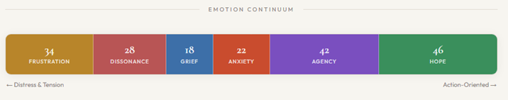 Blog 7_Image 1 Continuum of climate emotions experienced in the Mumbai Climate Week