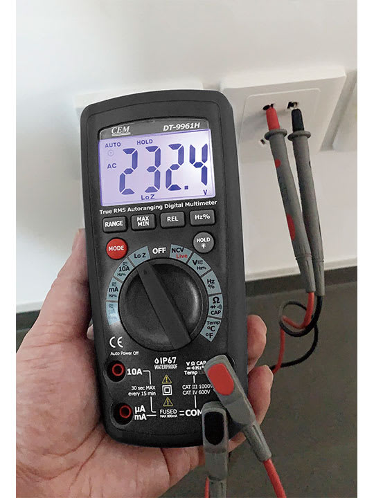 CEM DT-9961H Electrician's Multimeter, True RMS With Non-Contact ...