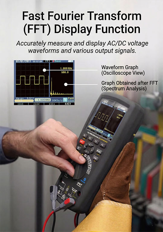 Cem Testing CEM DT-9989 Industrial multimeter oscilloscope / scope meter - CEM Test ...