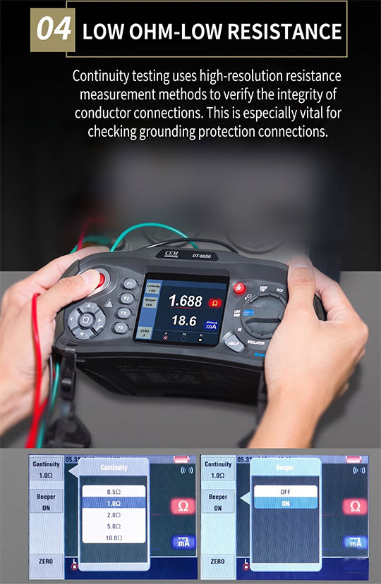 Cem Testing CEM DT-6650 Multifunction Installation Tester - CEM Test Instruments GmbH