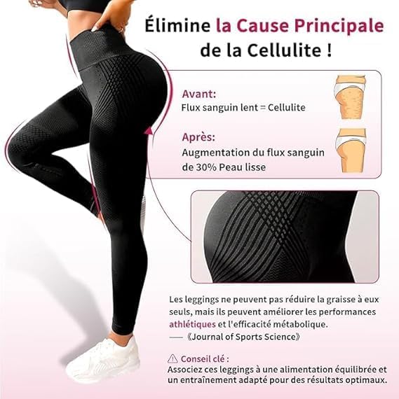 Vue 5 de Legging Anti Cellulite Femme