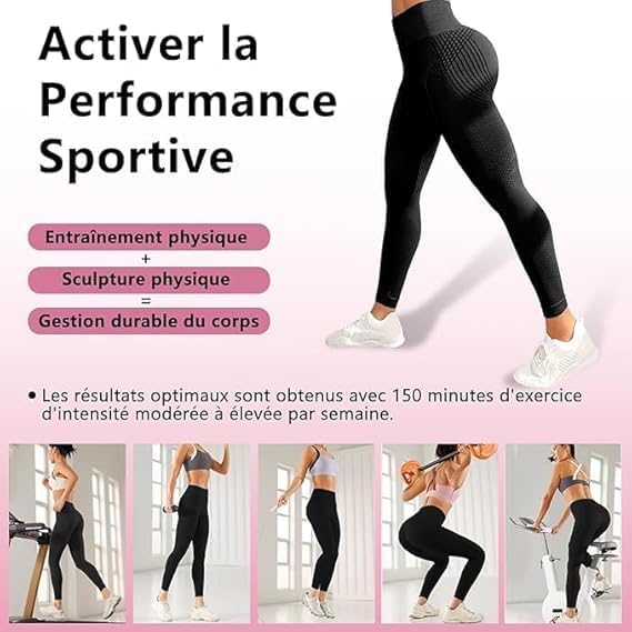 Vue 6 de Legging Anti Cellulite Femme